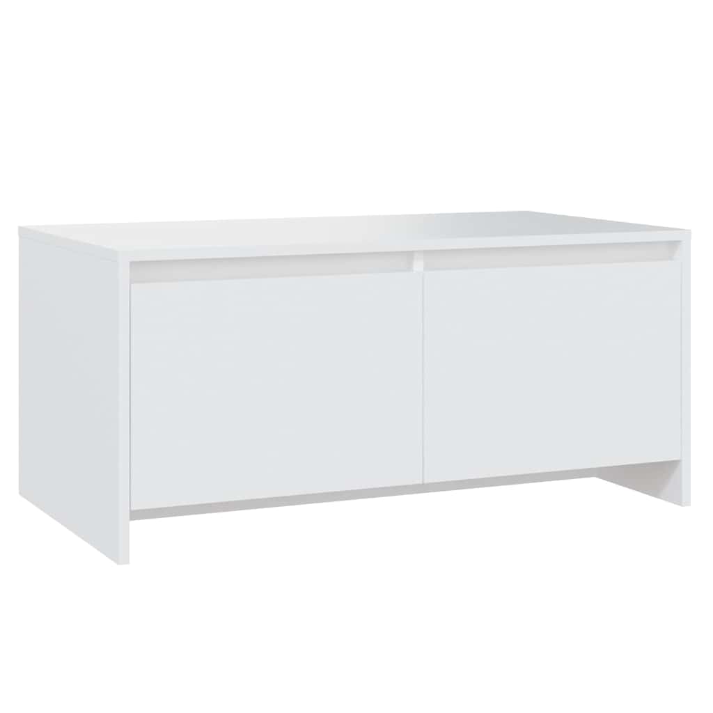 809818 vidaXL Coffee Table White 90x50x41,5 cm Engineered Wood
