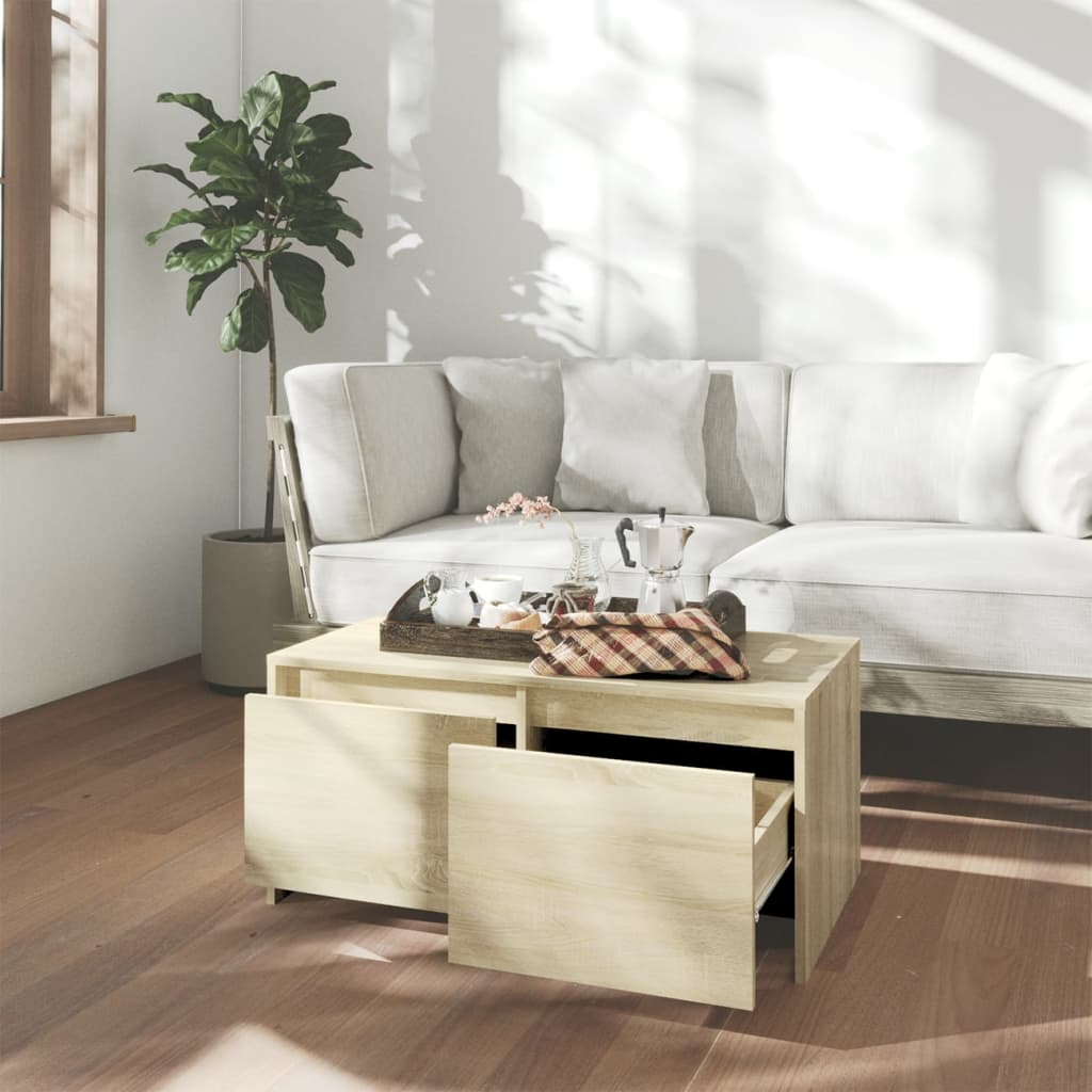 Coffee Table Sonoma Oak 90x50x41,5 cm Engineered Wood