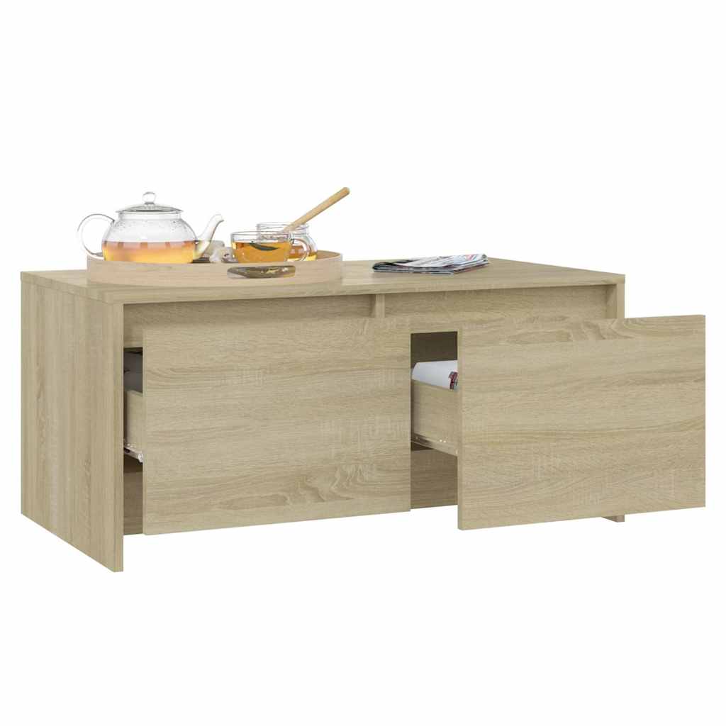 Coffee Table Sonoma Oak 90x50x41,5 cm Engineered Wood