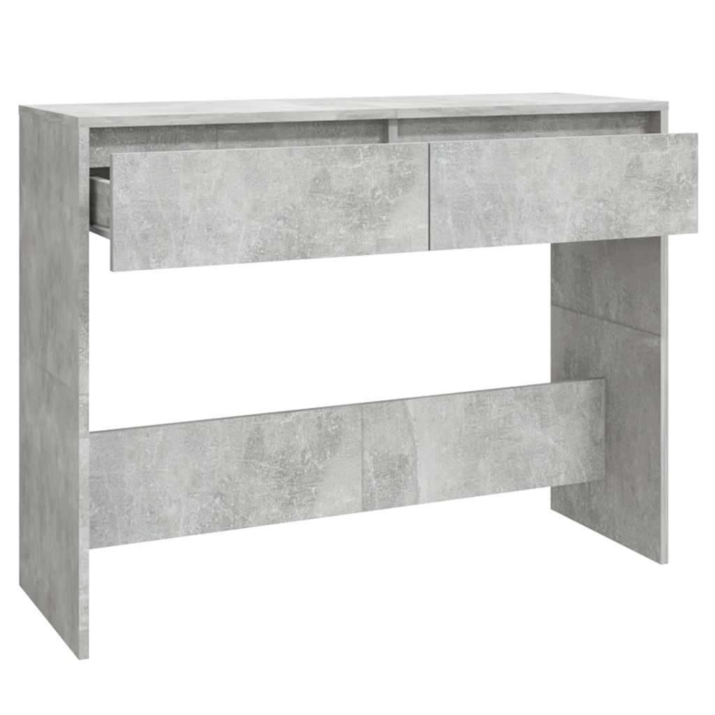 Console Table Concrete Grey 100x35x76,5 cm Engineered Wood