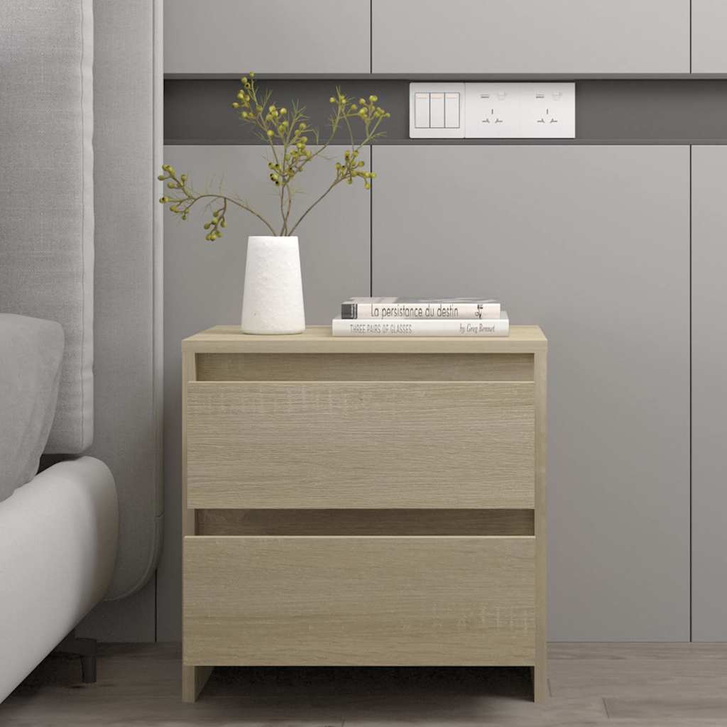 Bedside Cabinet Sonoma Oak 45x34,5x44,5 cm Engineered Wood