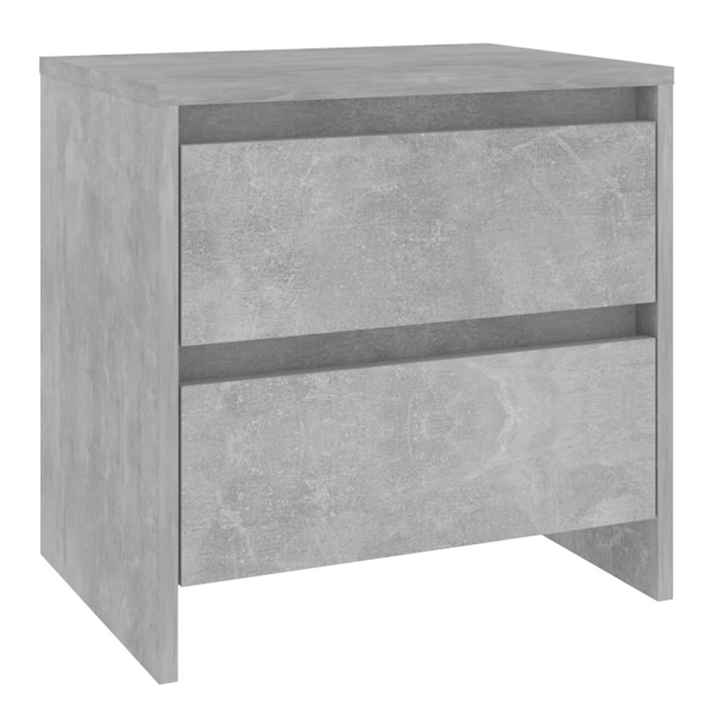 Bedside Cabinet Concrete Grey 45x34,5x44,5 cm Engineered Wood