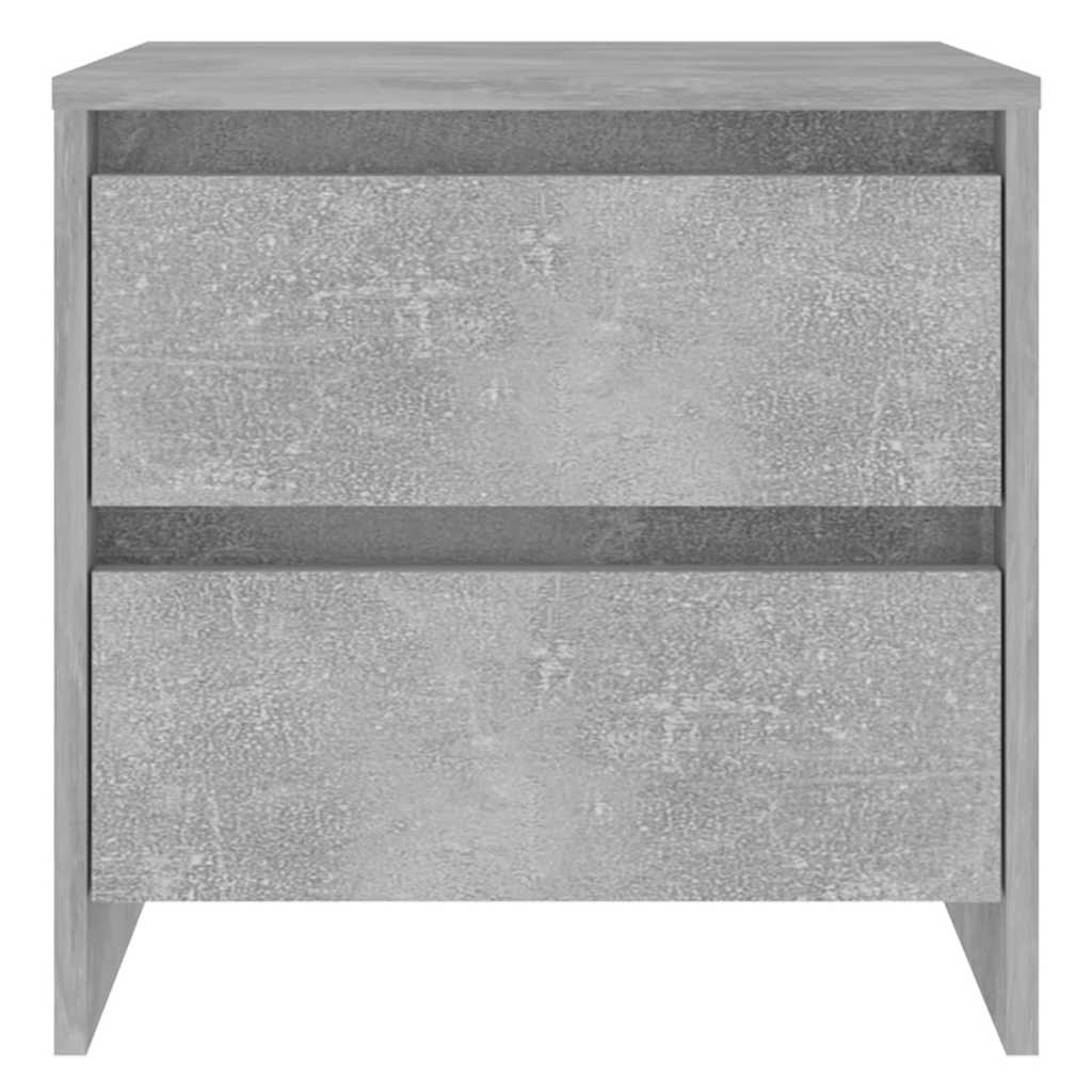 Bedside Cabinet Concrete Grey 45x34,5x44,5 cm Engineered Wood