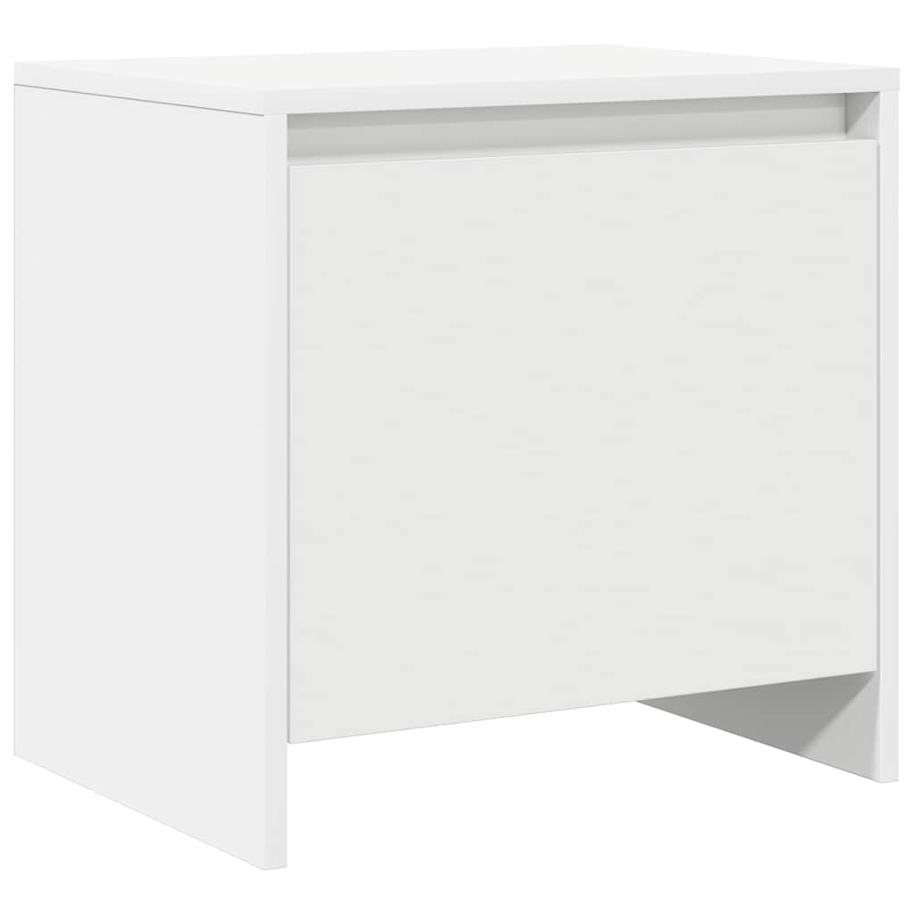 809863 vidaXL Bedside Cabinet White 45x34x44,5 cm Engineered Wood