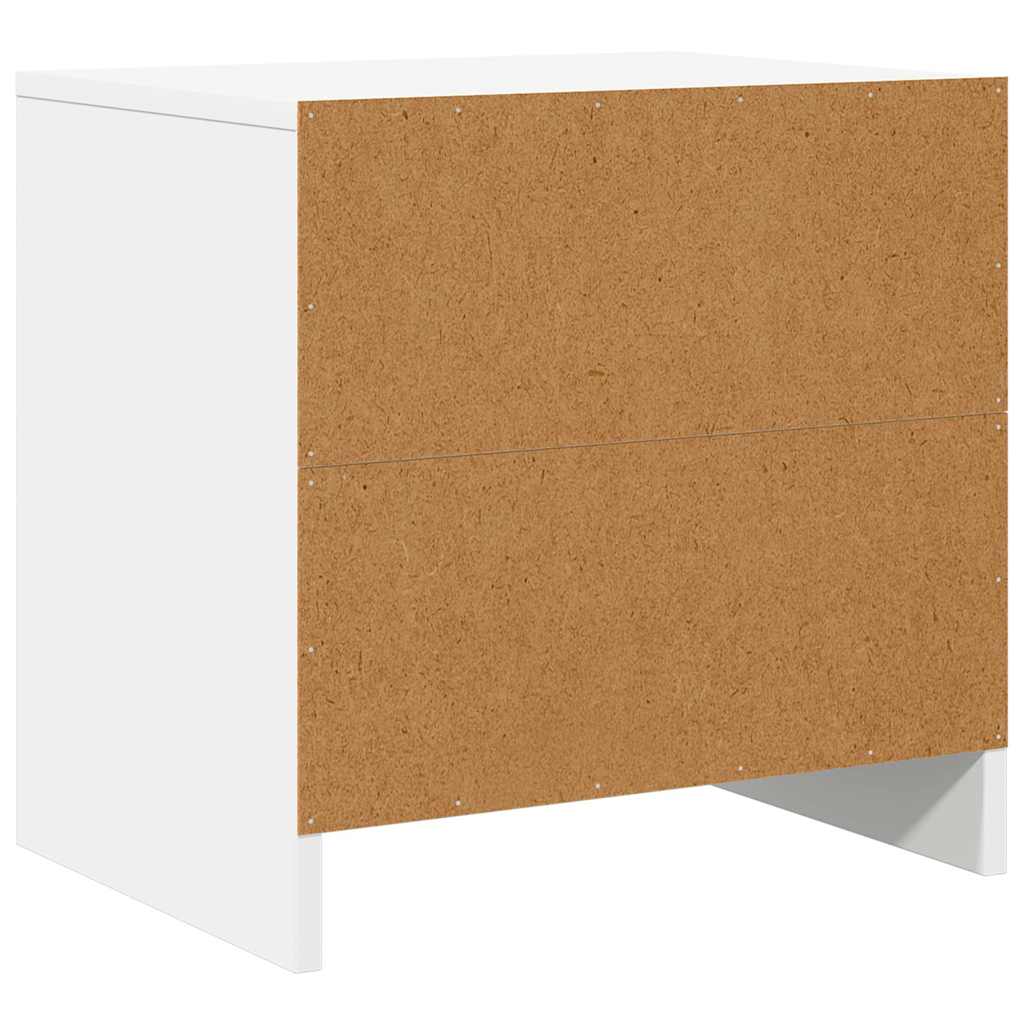 Bedside Cabinets 2 pcs White 45x34x44,5 cm Engineered Wood