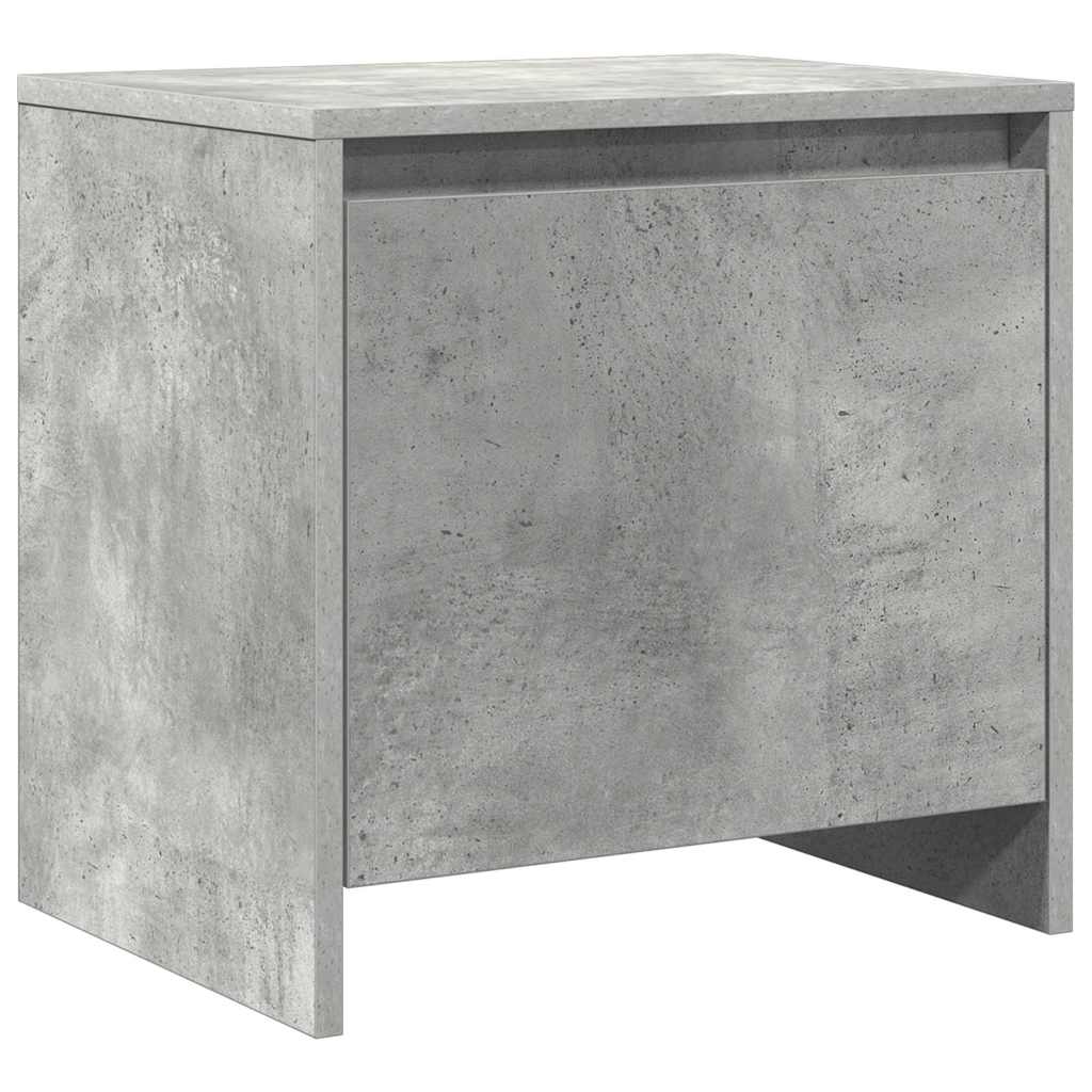 Bedside Cabinet Concrete Grey 45x34x44,5 cm Engineered Wood