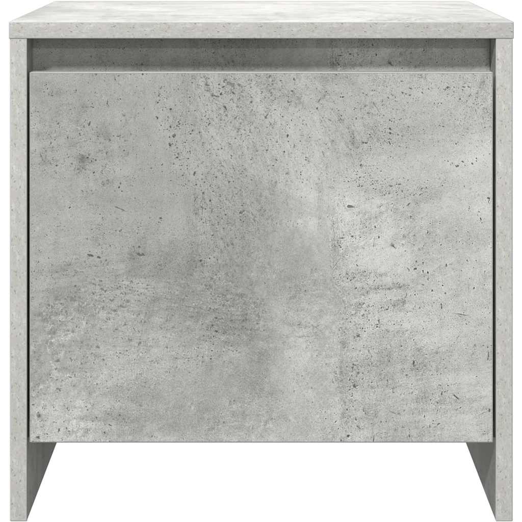 Bedside Cabinet Concrete Grey 45x34x44,5 cm Engineered Wood