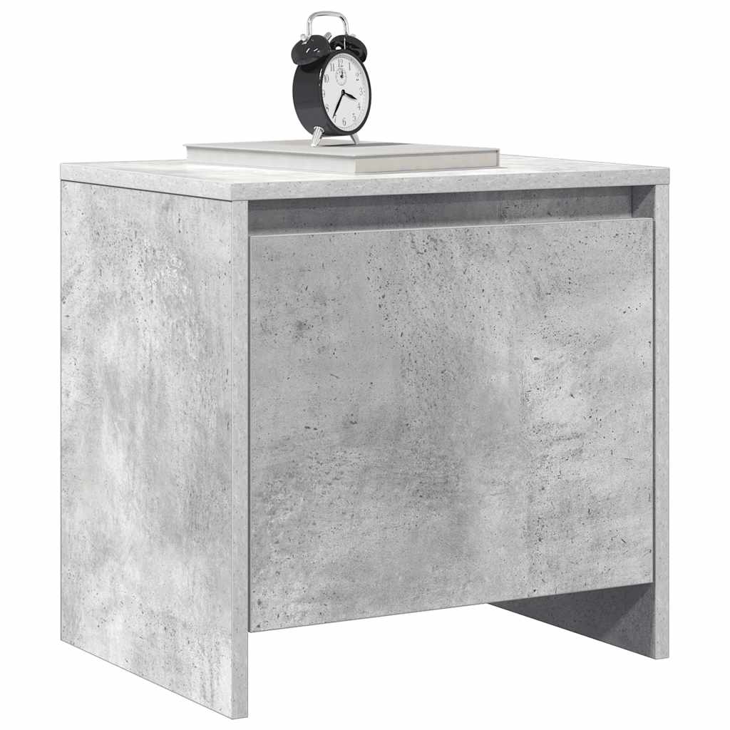 Bedside Cabinets 2 pcs Concrete Grey 45x34x44.5 cm Engineered Wood