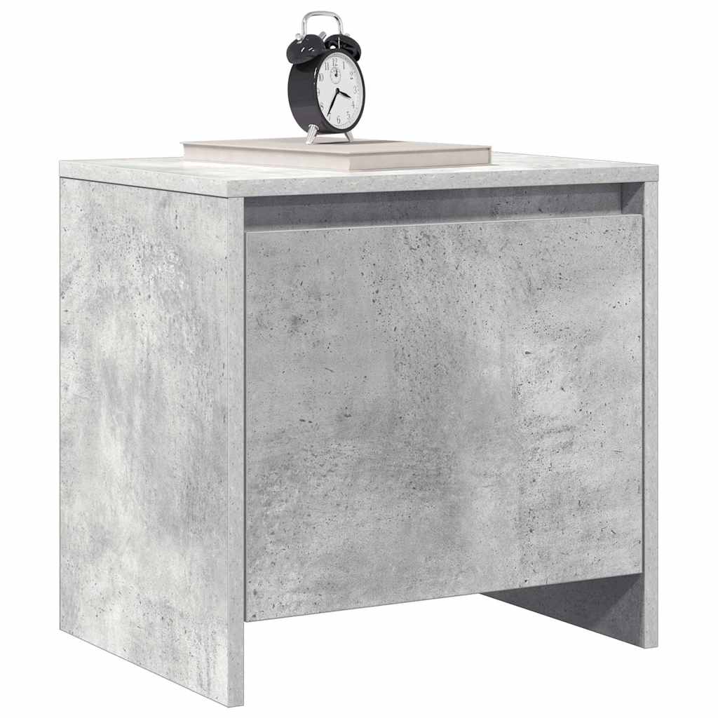 Bedside Cabinets 2 pcs Concrete Grey 45x34x44.5 cm