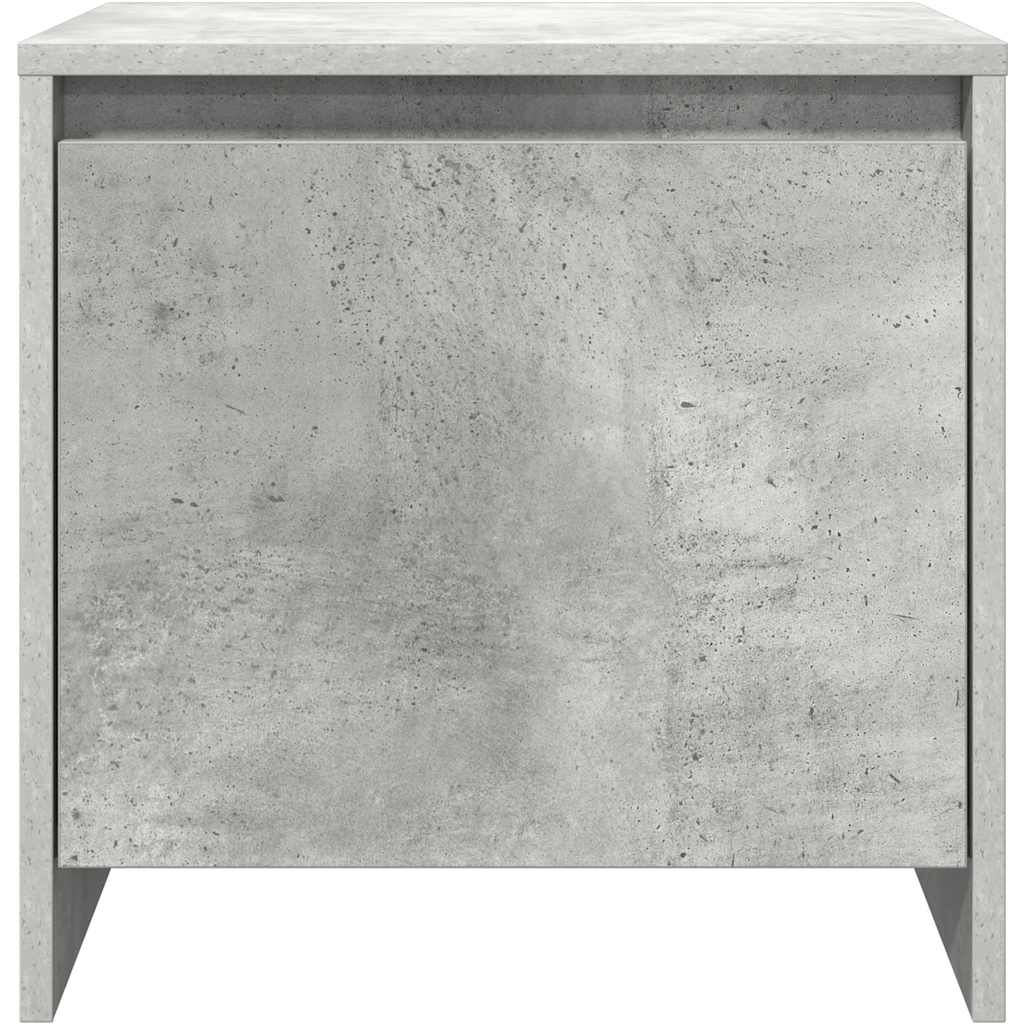 Bedside Cabinets 2 pcs Concrete Grey 45x34x44.5 cm Engineered Wood