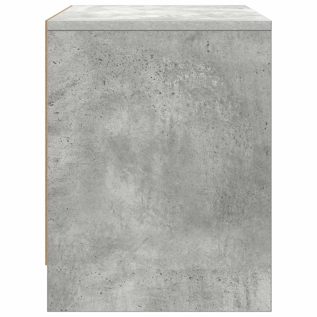 Bedside Cabinets 2 pcs Concrete Grey 45x34x44.5 cm Engineered Wood