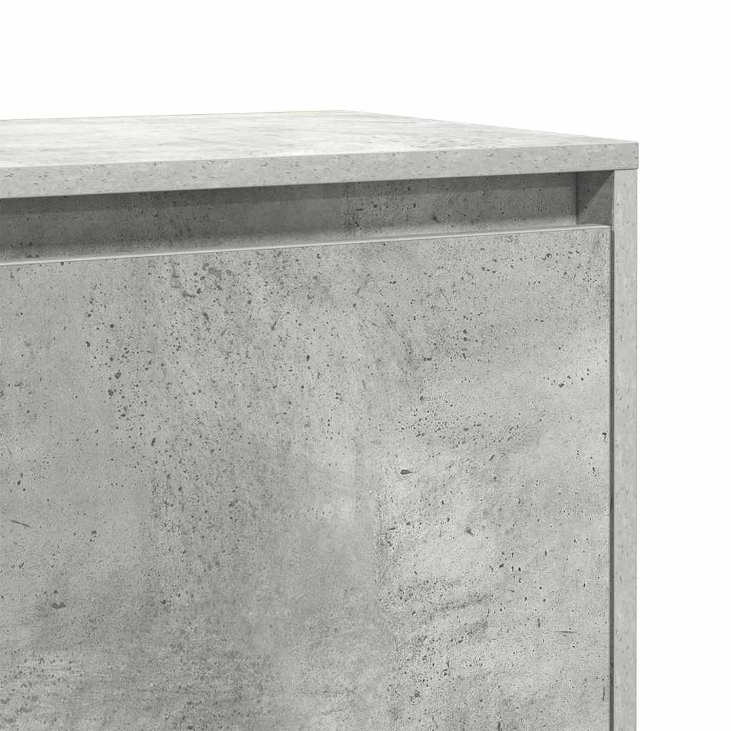 Bedside Cabinets 2 pcs Concrete Grey 45x34x44.5 cm Engineered Wood