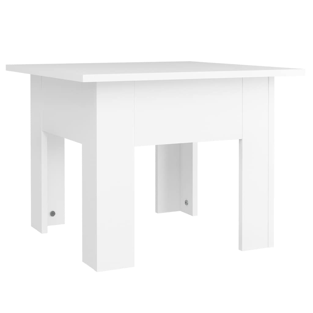 810235 vidaXL Coffee Table White 55x55x42 cm Engineered Wood
