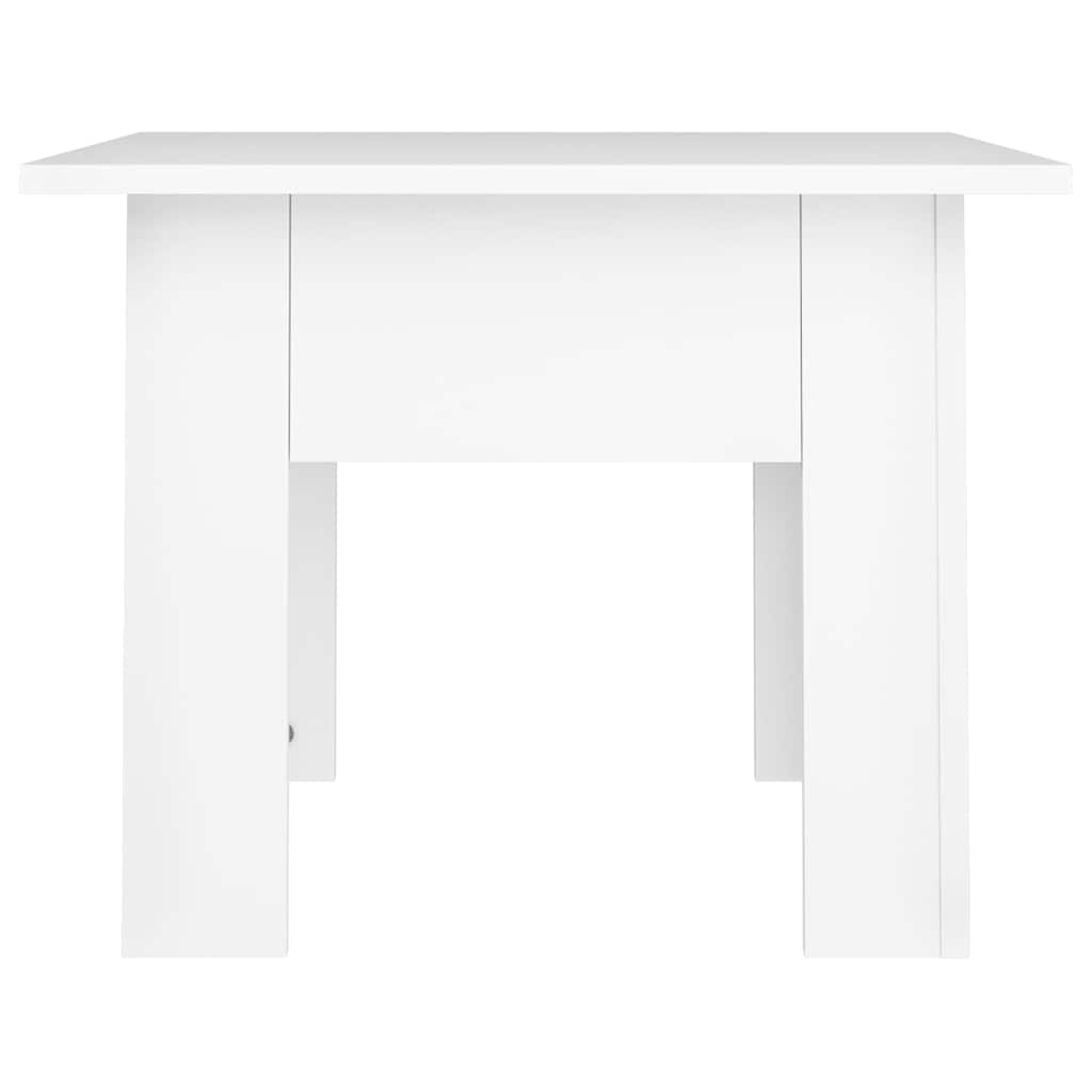 810235 vidaXL Coffee Table White 55x55x42 cm Engineered Wood