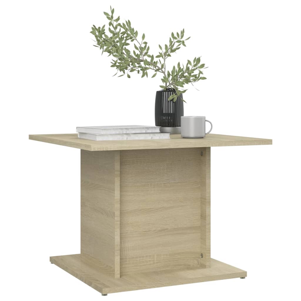 Coffee Table Sonoma Oak 55,5x55,5x40 cm Engineered Wood