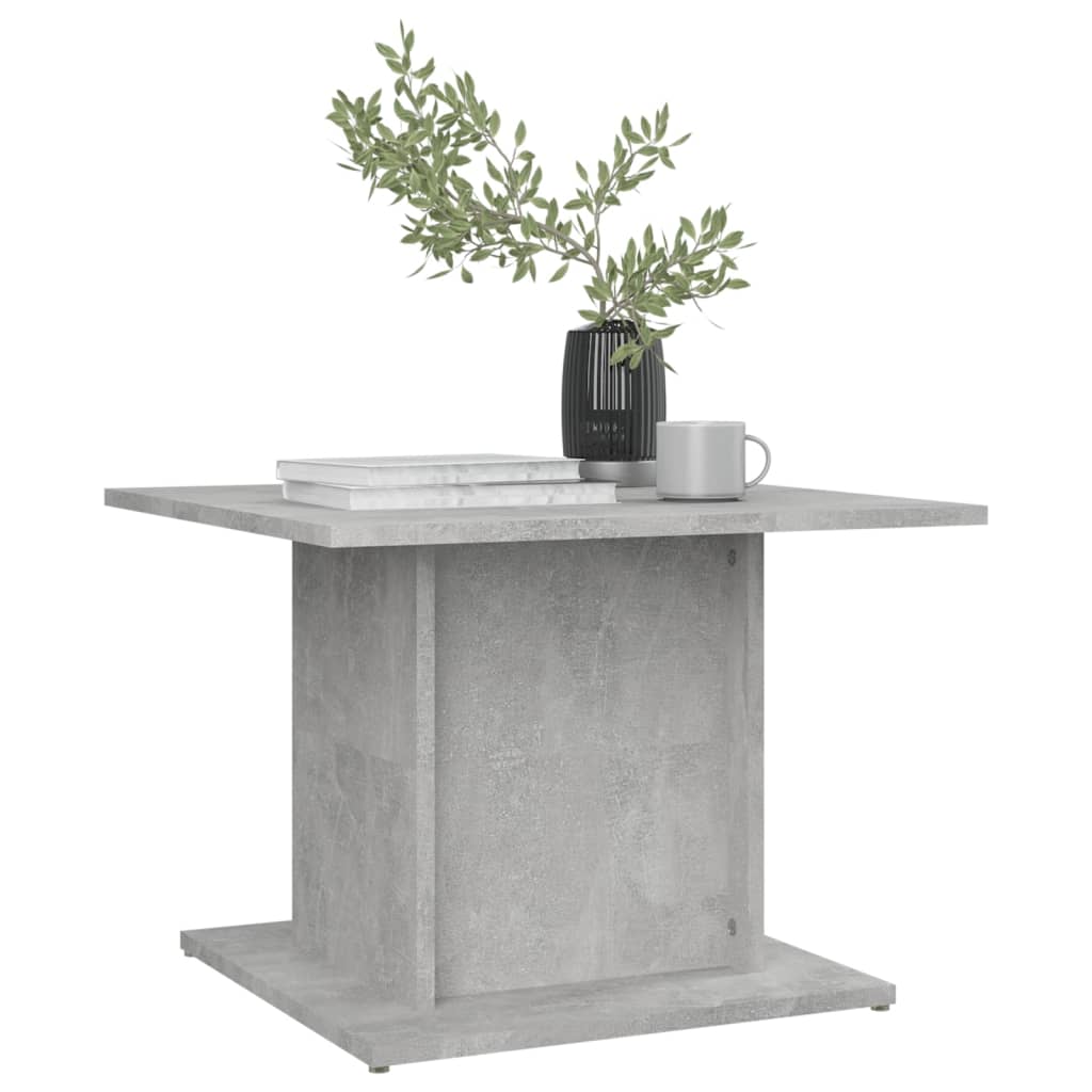 Coffee Table Concrete Grey 55,5x55,5x40 cm Engineered Wood