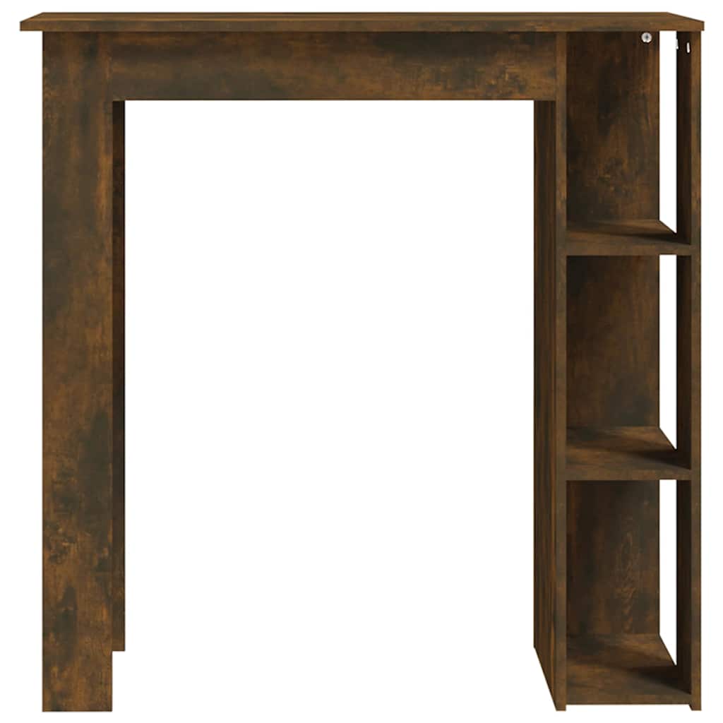 Bar Table with Shelf Smoked Oak 102x50x103,5 cm Engineered Wood