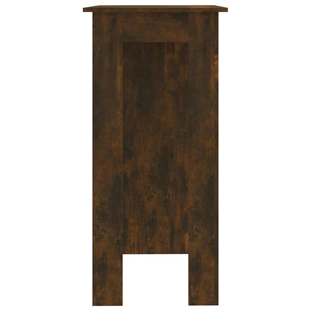 Bar Table with Shelf Smoked Oak 102x50x103,5 cm Engineered Wood