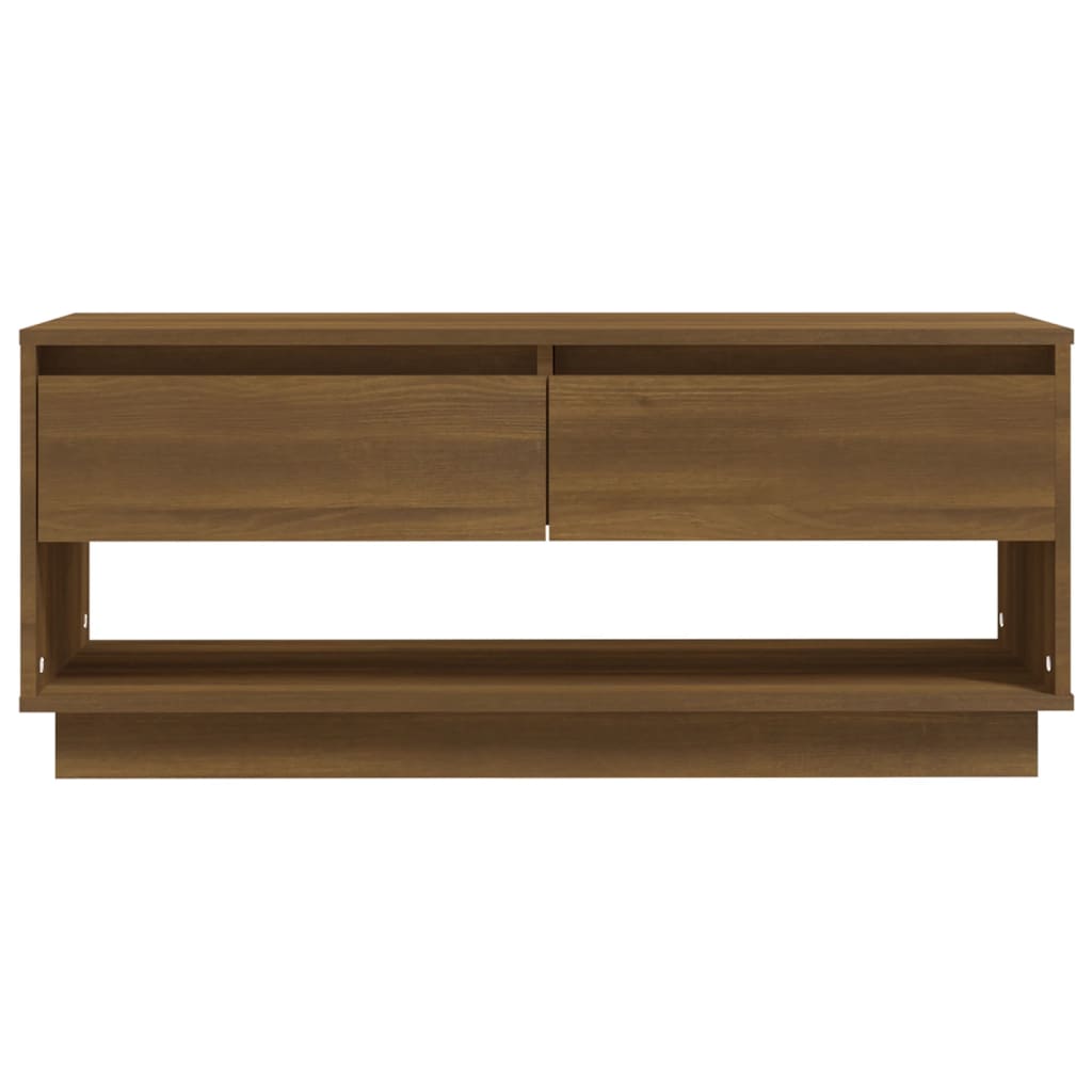 vidaXL TV Cabinet Brown Oak 102x41x44 cm Engineered Wood