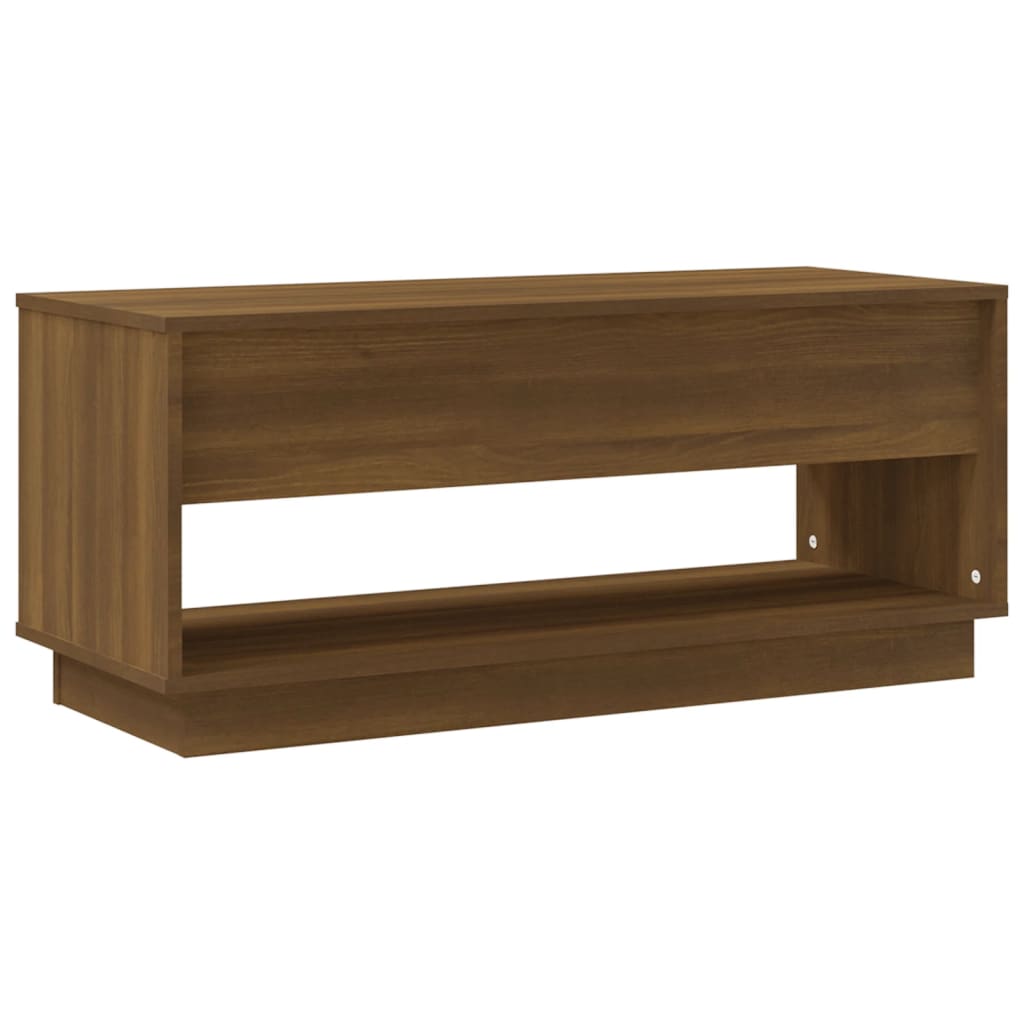 vidaXL TV Cabinet Brown Oak 102x41x44 cm Engineered Wood