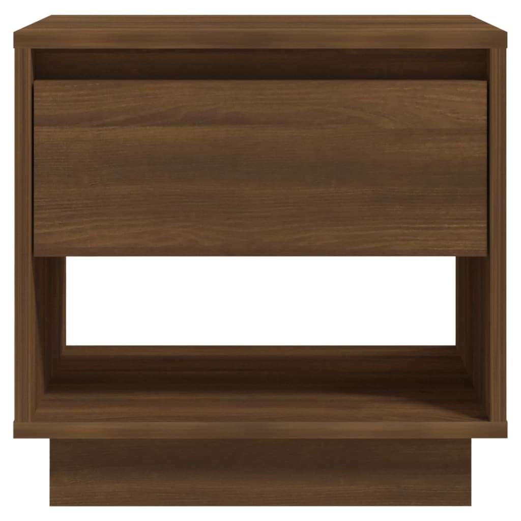 vidaXL Bedside Cabinet Brown Oak 45x34x44 cm Engineered Wood