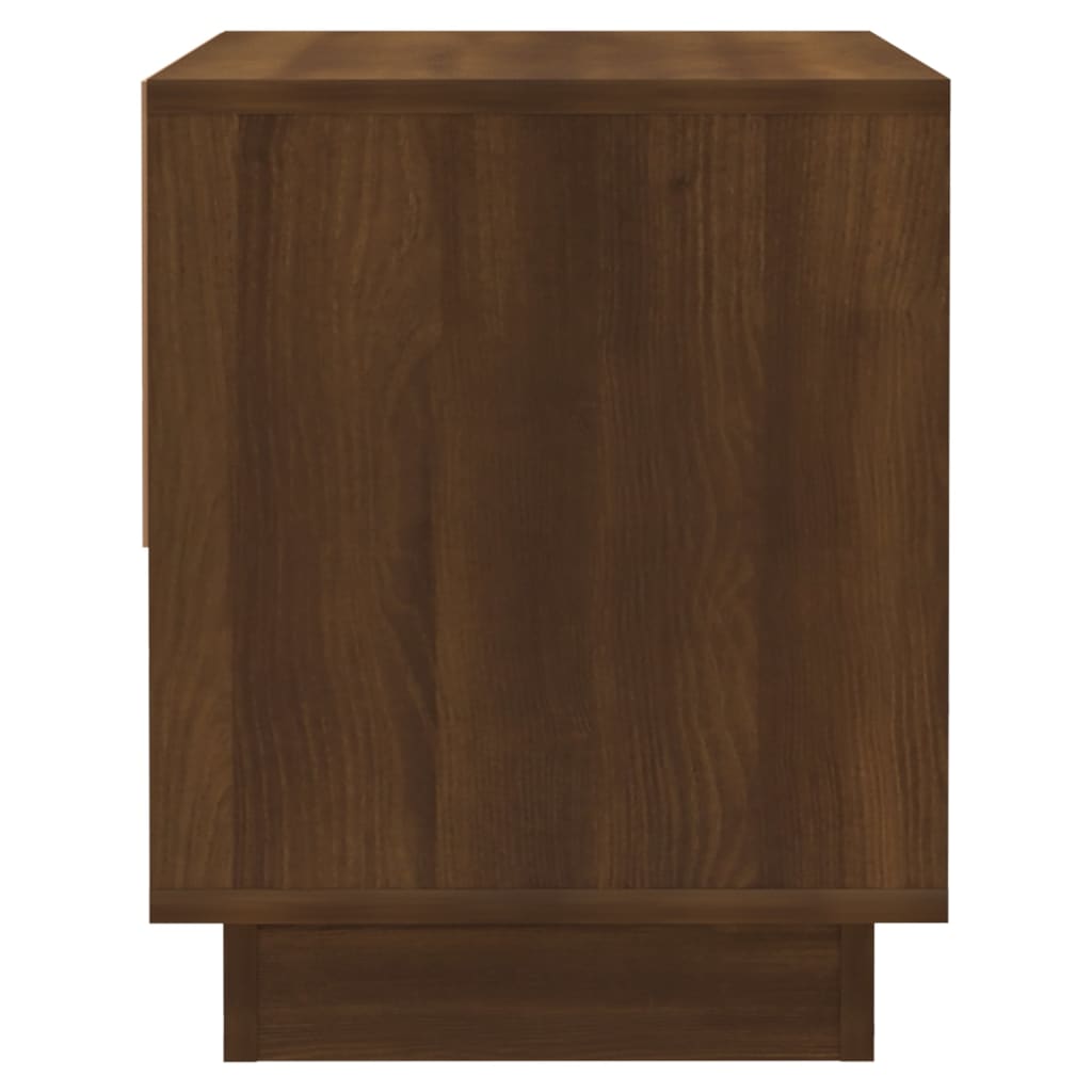 vidaXL Bedside Cabinet Brown Oak 45x34x44 cm Engineered Wood