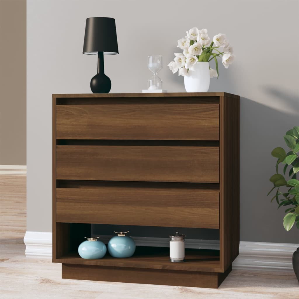 vidaXL Sideboard Brown Oak 70x41x75 cm Engineered Wood