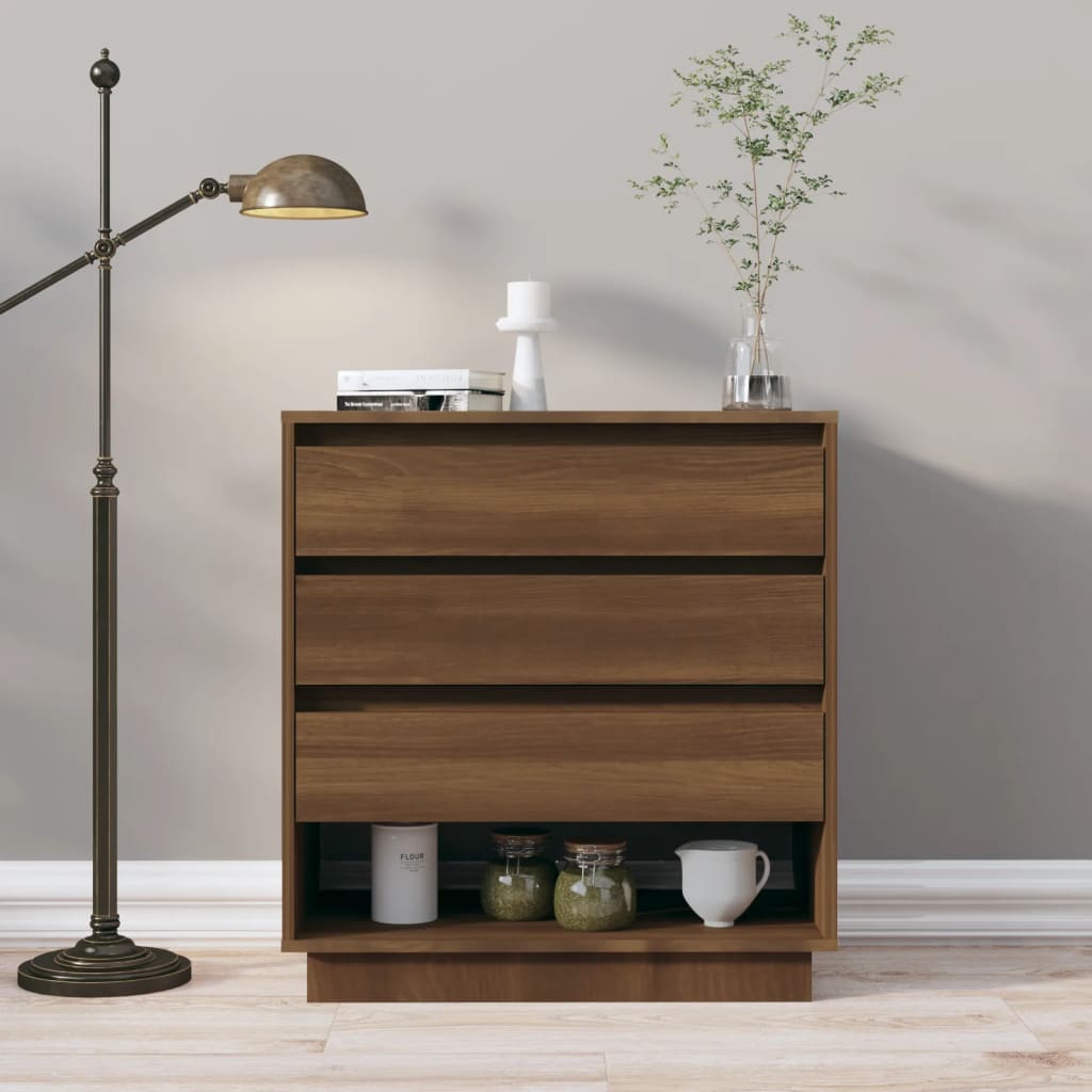 vidaXL Sideboard Brown Oak 70x41x75 cm Engineered Wood