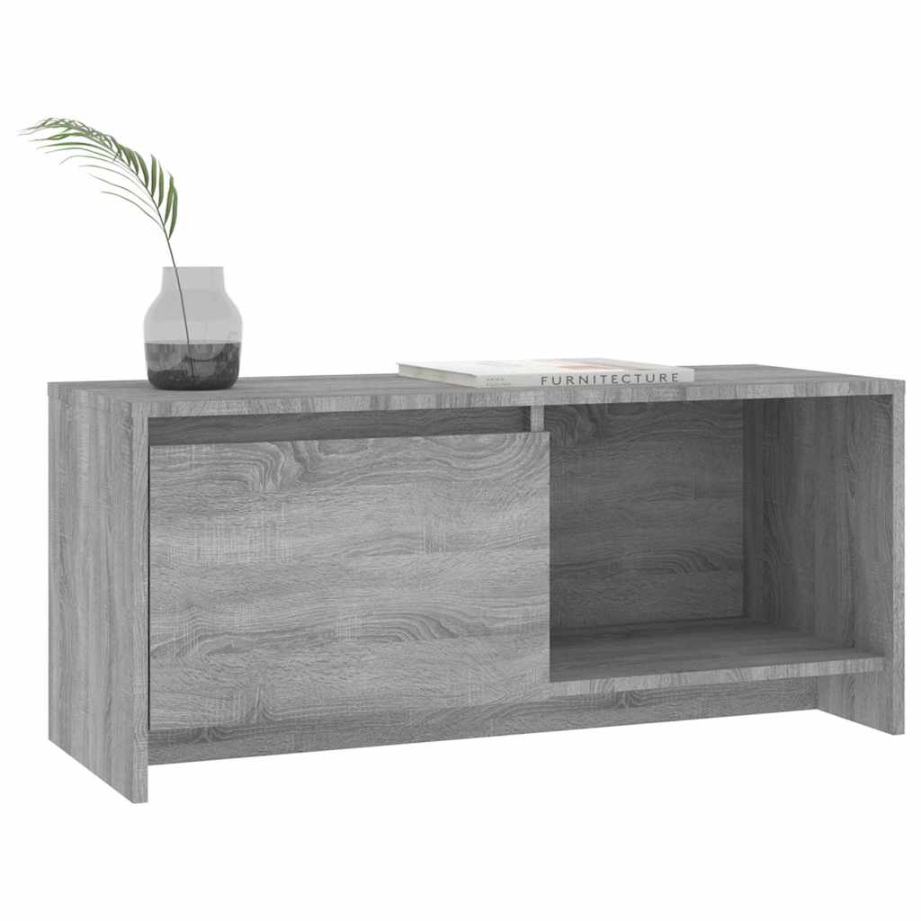 813018 vidaXL TV Cabinet Grey Sonoma 90x35x40 cm Engineered Wood