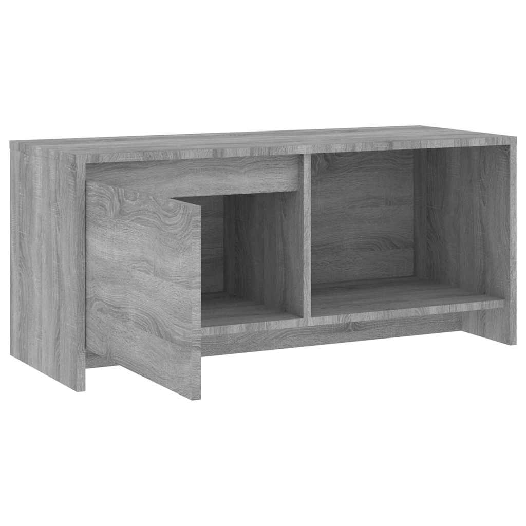 813018 vidaXL TV Cabinet Grey Sonoma 90x35x40 cm Engineered Wood