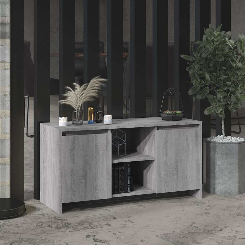 TV Cabinet Grey Sonoma 102x37,5x52,5 cm Engineered Wood
