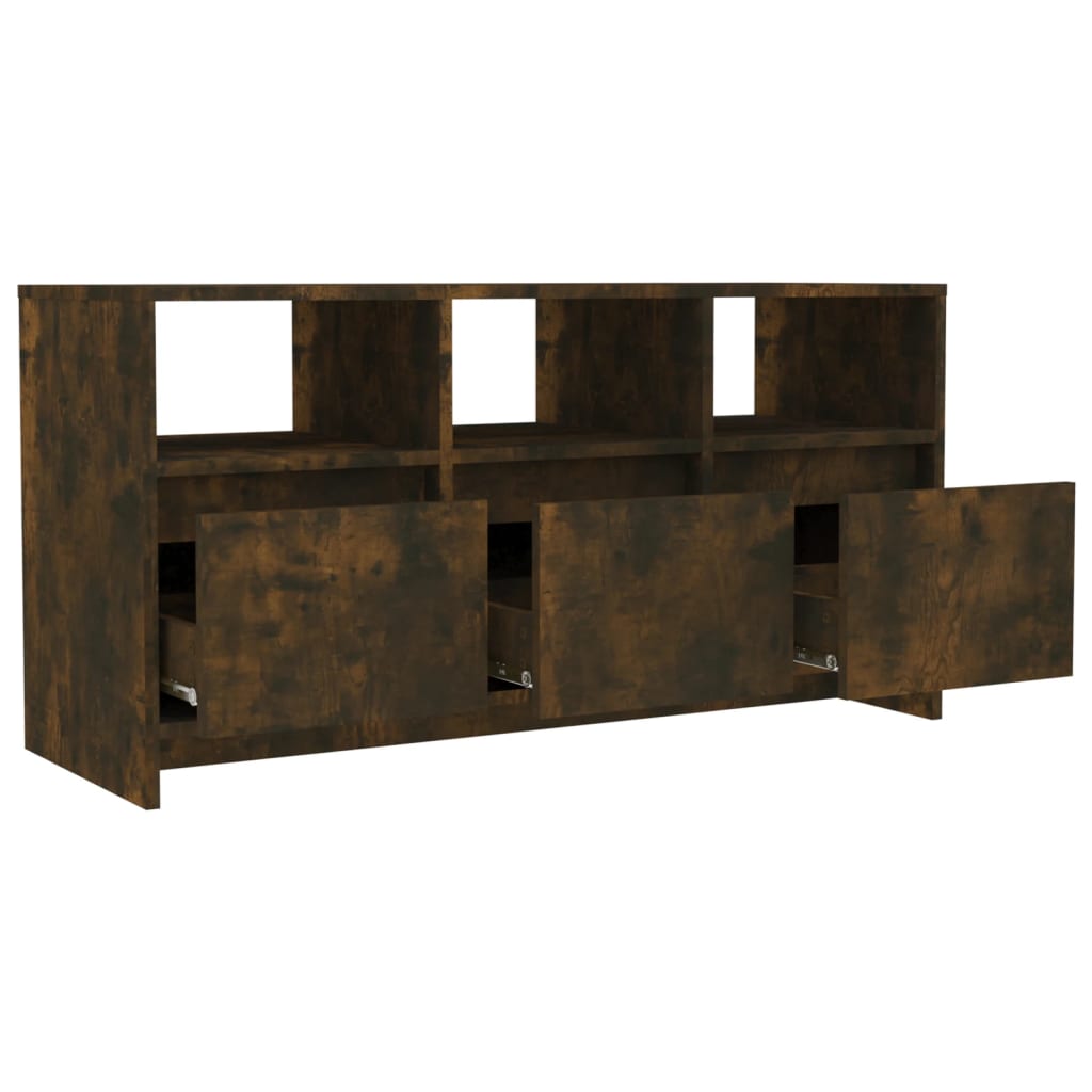 TV Cabinet Smoked Oak 102x37,5x52,5 cm Engineered Wood