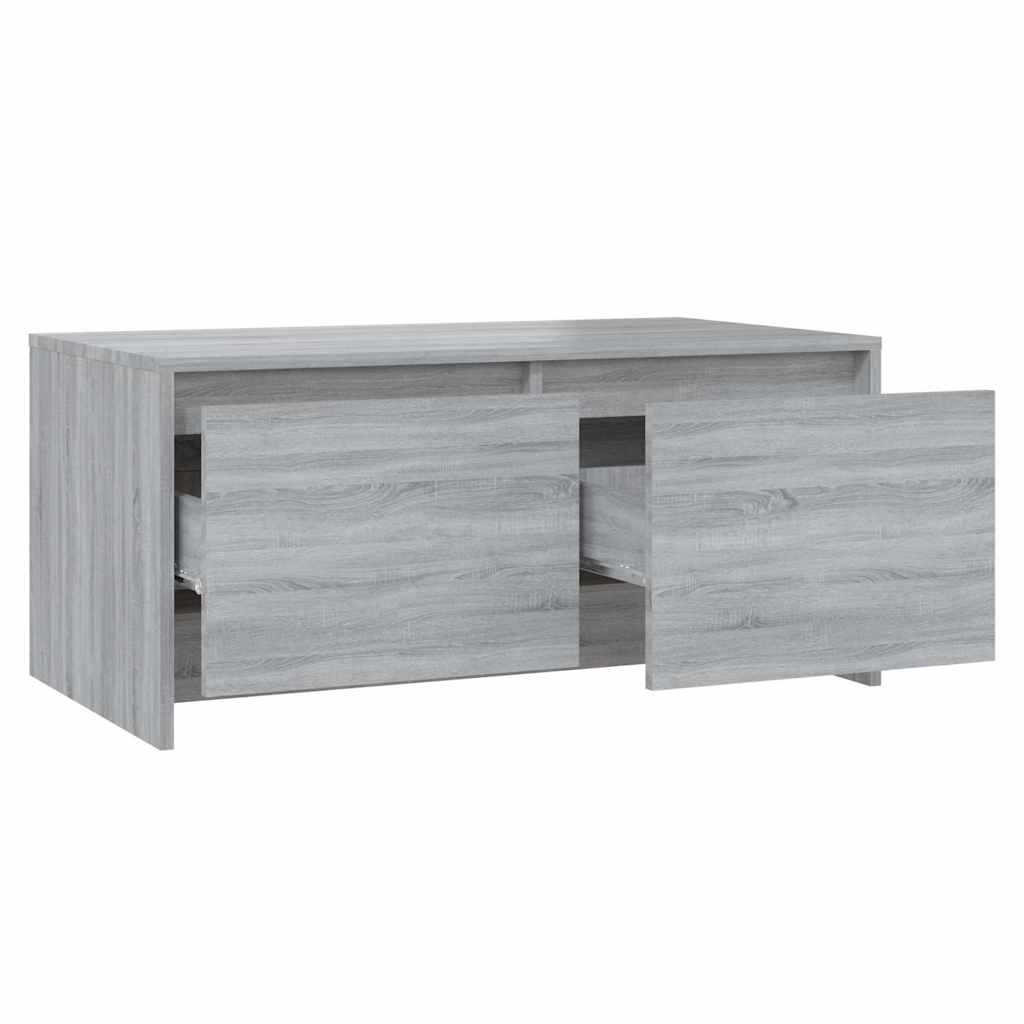813030 vidaXL Coffee Table Grey Sonoma 90x50x41,5 cm Engineered Wood
