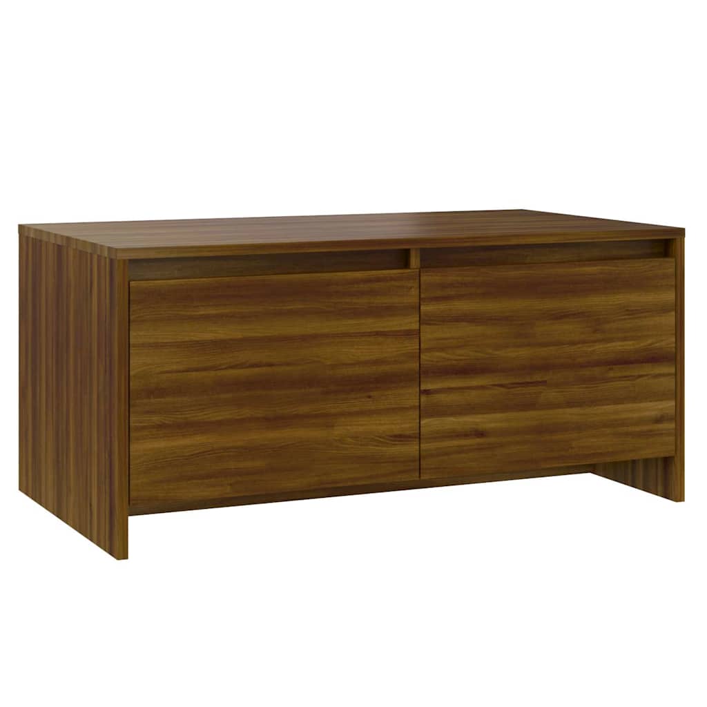 Coffee Table Brown Oak 90x50x41,5 cm Engineered Wood