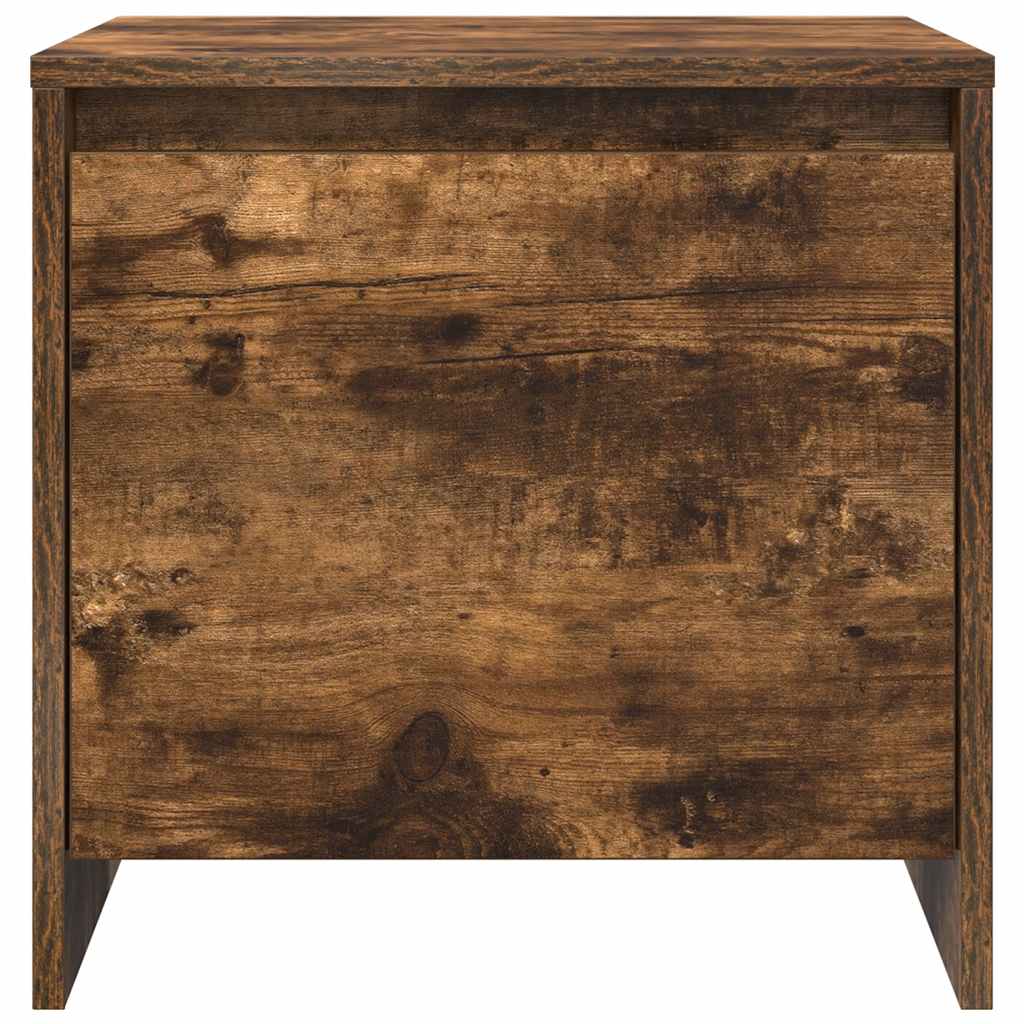 Bedside Cabinet Smoked Oak 45x34x44,5 cm Engineered Wood