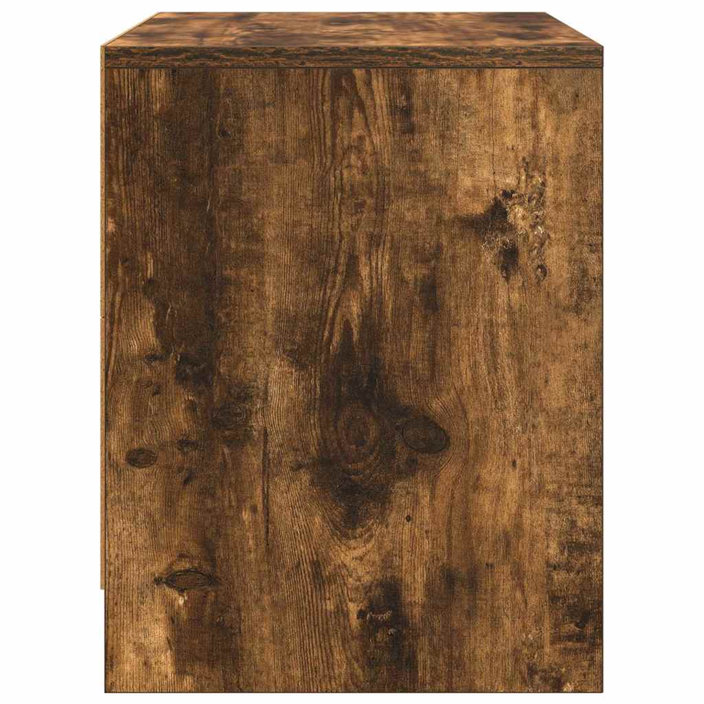 Bedside Cabinet Smoked Oak 45x34x44,5 cm Engineered Wood
