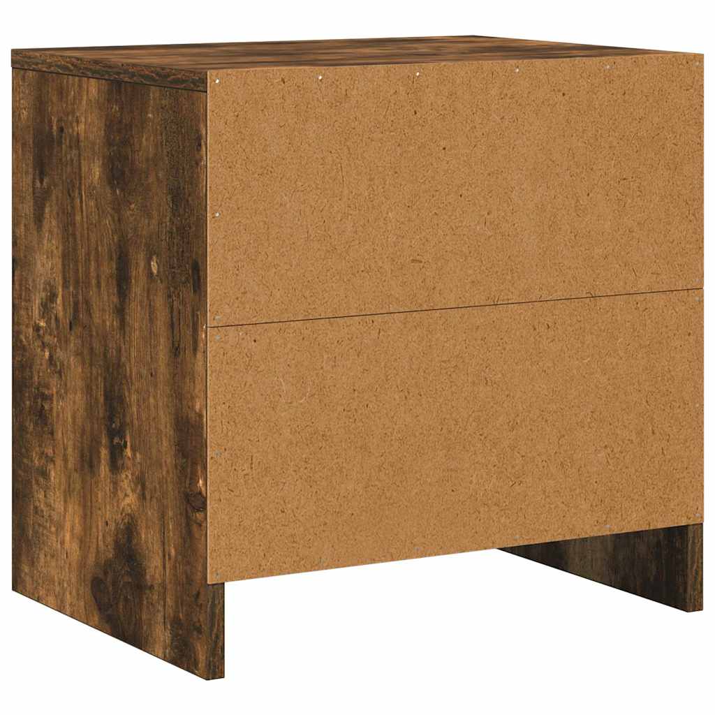 Bedside Cabinet Smoked Oak 45x34x44,5 cm Engineered Wood