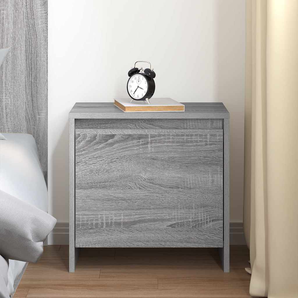 Bedside Cabinet Grey Sonoma 45x34x44,5 cm Engineered Wood
