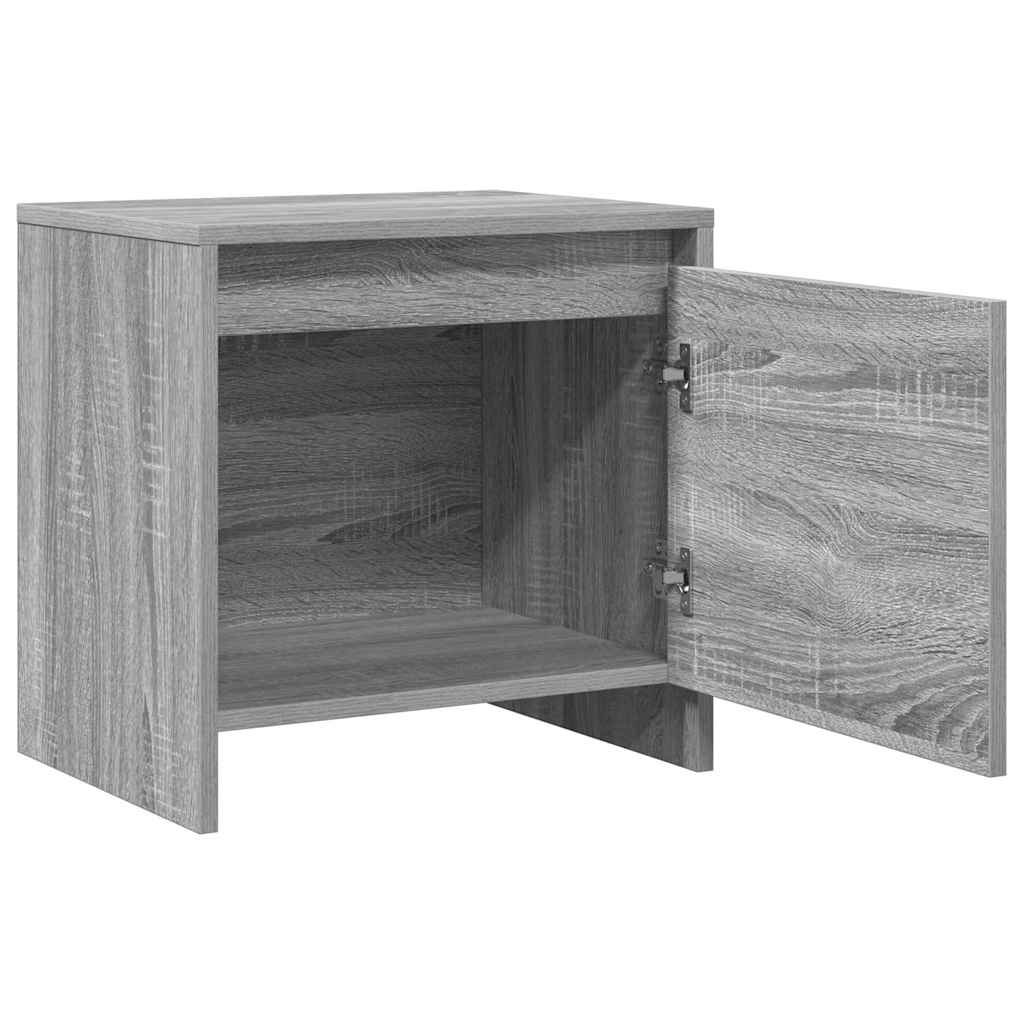 Bedside Cabinet Grey Sonoma 45x34x44,5 cm Engineered Wood