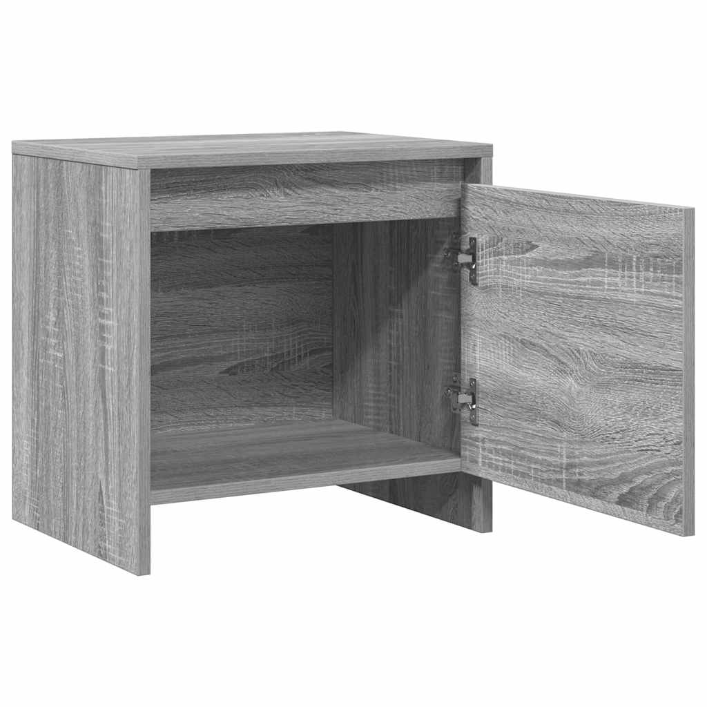 Bedside Cabinet Grey Sonoma 45x34x44.5 cm Engineered Wood