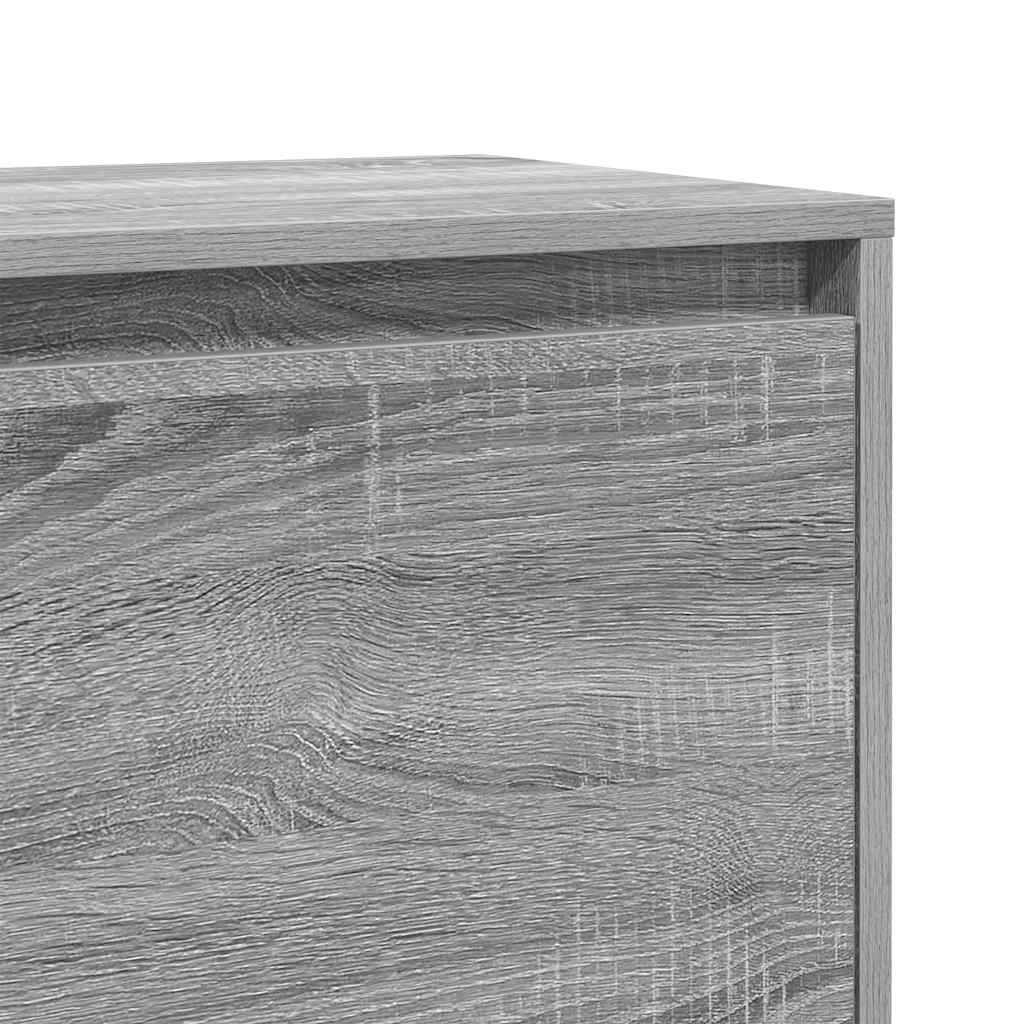 Bedside Cabinet Grey Sonoma 45x34x44.5 cm Engineered Wood