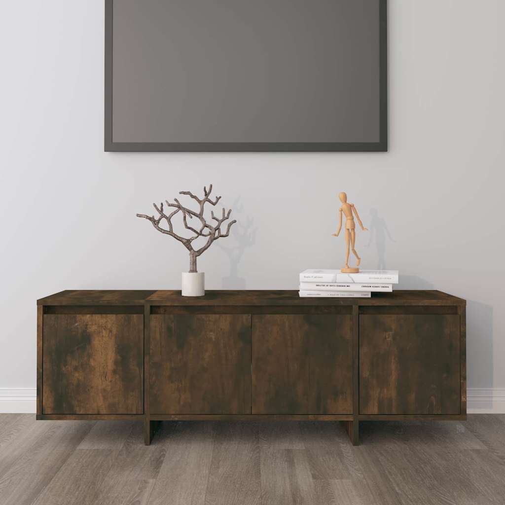 TV Cabinet Smoked Oak 120x30x40,5 cm Engineered Wood