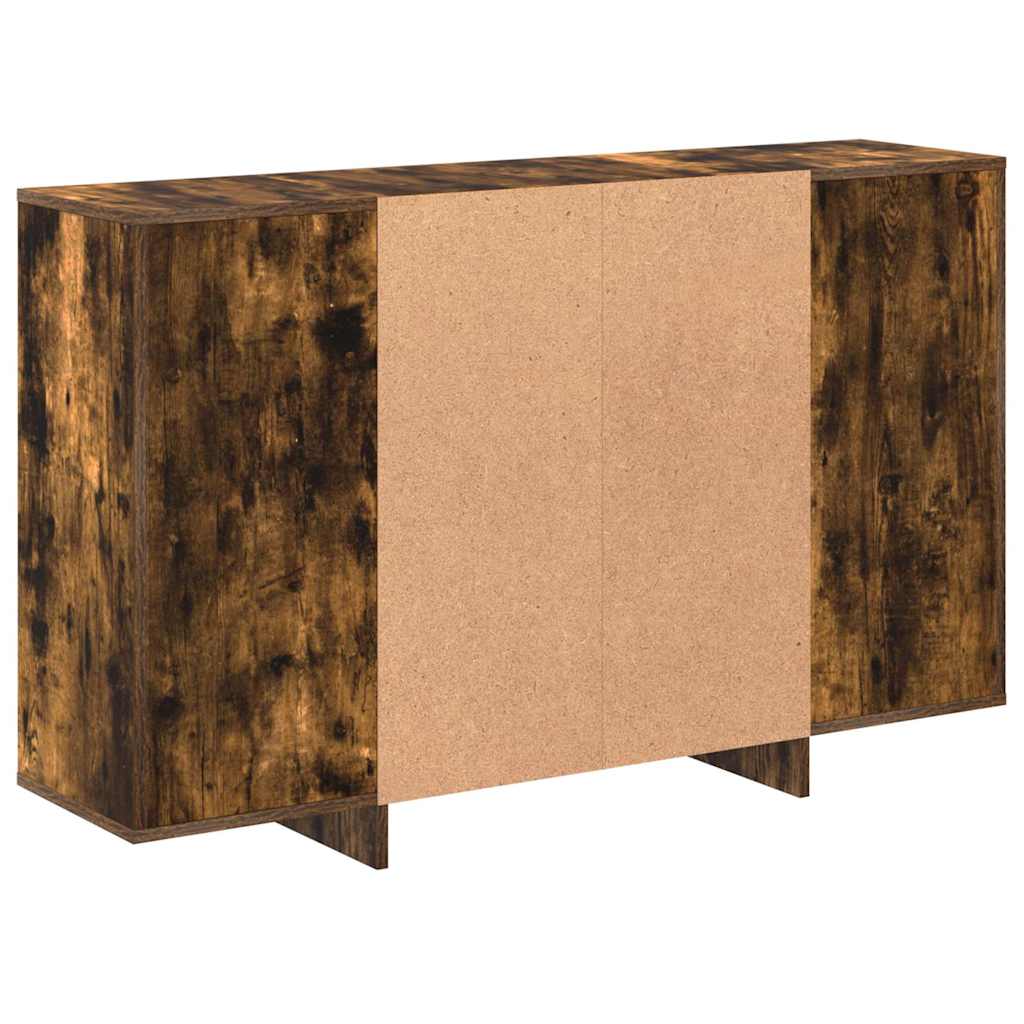 813065 vidaXL Sideboard Smoked Oak 120x30x75 cm Engineered Wood