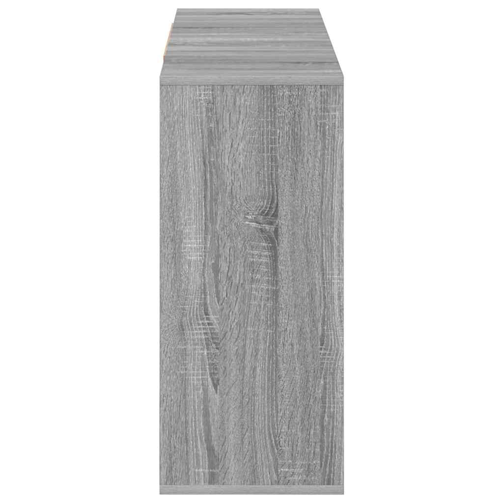 813066 vidaXL Sideboard Grey Sonoma 120x30x75 cm Engineered Wood
