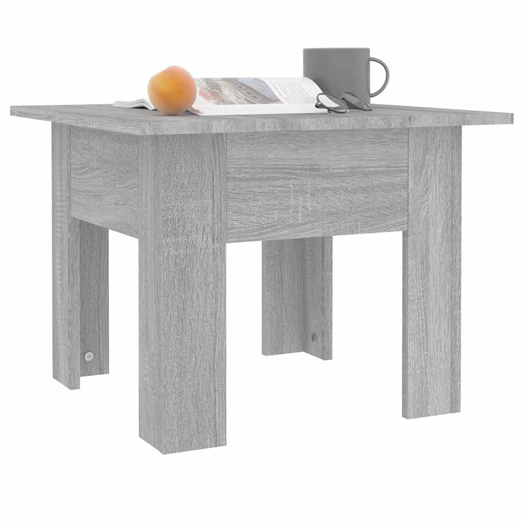 813069 vidaXL Coffee Table Grey Sonoma 55x55x42 cm Engineered Wood
