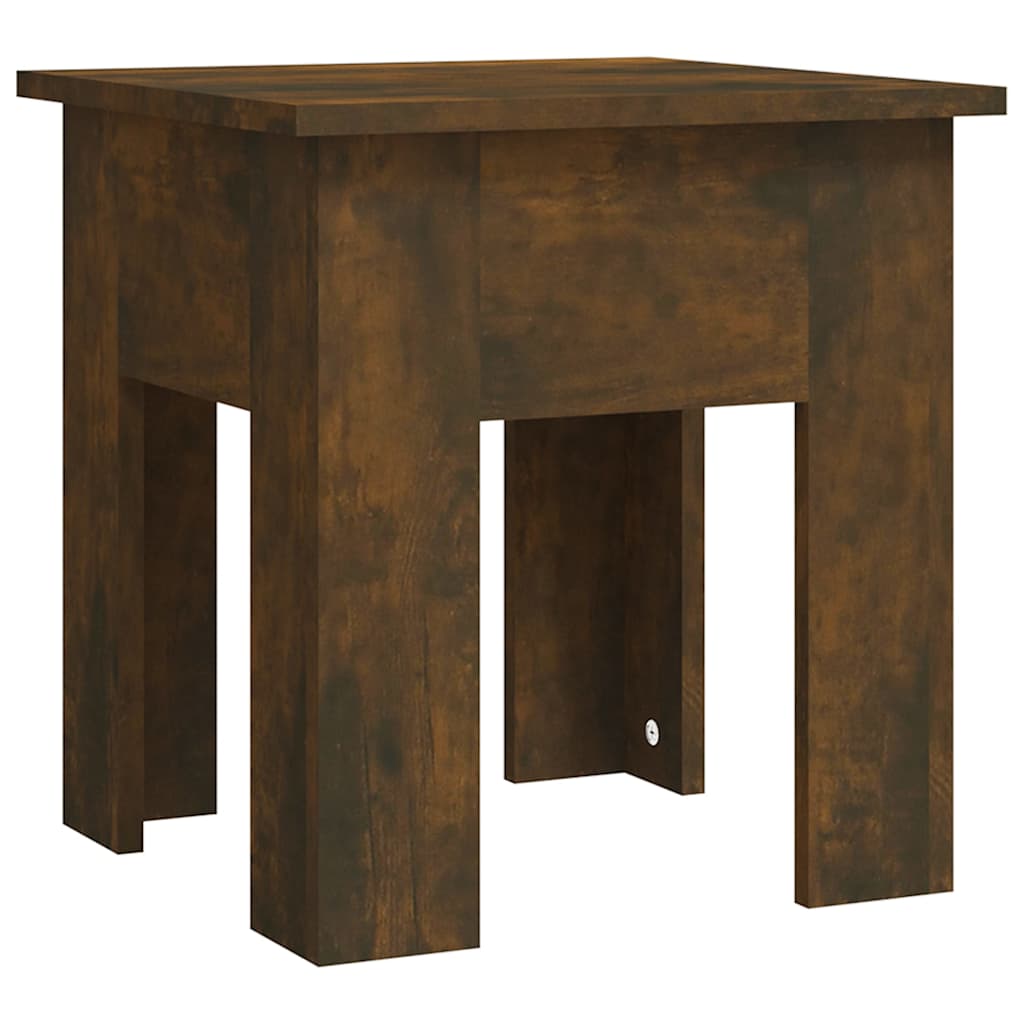 Coffee Table Smoked Oak 40x40x42 cm Engineered Wood