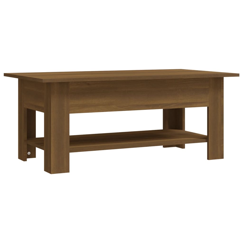 vidaXL Coffee Table Brown Oak 102x55x42 cm Engineered Wood