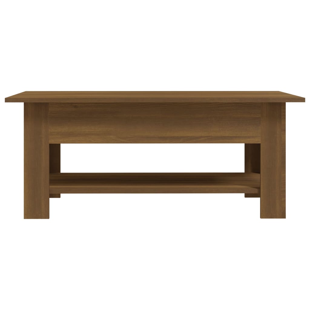 vidaXL Coffee Table Brown Oak 102x55x42 cm Engineered Wood