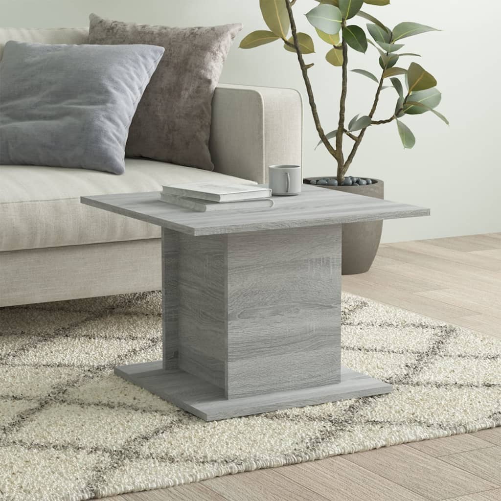 Coffee Table Grey Sonoma 55,5x55,5x40 cm Engineered Wood