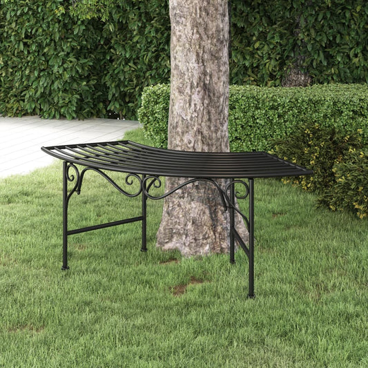 Tree Bench | Black | Steel | Medium | Durable | Circular Tree Bench